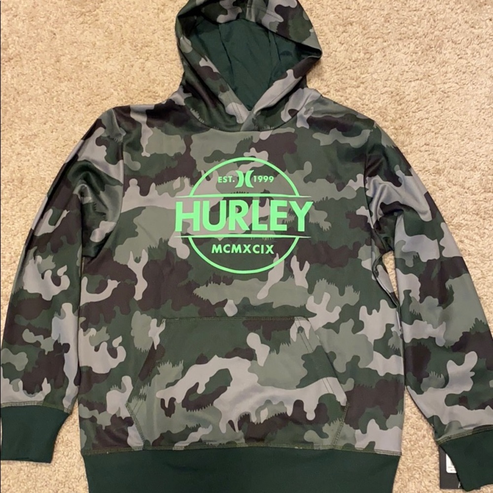 Sold out!! NWT Hurley Camo Youth Hoodie Sweatshirt
